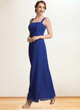 Yareli A-Line Square Neckline Ankle-Length Chiffon Mother of the Bride Dress With Ruffle STK126P0014982