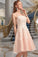 Valentina A-line Square Knee-Length Tulle Homecoming Dress With Beading STKP0020543