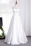 2024 Satin Wedding Dresses Sweetheart A PC8DFGS1