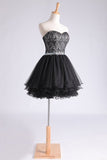 2024 Sweetheart A Line Short/Mini Homecoming Dress With PZD5Q659
