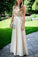 Nectarean Bateau Sleeveless Floor Length Light Champagne Prom Dresses