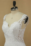 2024 Wedding Dresses Mermaid Straps Lace With Applique P3B9XJRJ