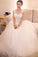 2022 Scoop Wedding Dresses A Line Tulle With Applique PSLSXKEE