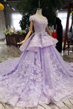 2024 Prom Dresses Short Sleeves Lace PFCMSCKN