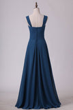 2024 New Arrival Sweetheart Bridesmaid Dresses A Line Chiffon With P89BQLXN
