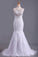 2022 Scoop Wedding Dresses Mermaid/Trumpet Sweep Train Tulle With Applique PMF2LKQH