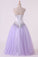 2024 Tulle Sweetheart Beaded Bodice Ball Gown Quinceanera Dresses PLRA88Z9