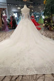 2024 Lace Wedding Dresses Off-The-Shoulder Long Sleeves PH7GP61L