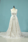 2024 Wedding Dresses Mermaid Lace With Removable Train PLPN1DQ9