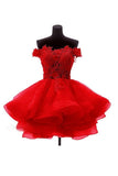 2024 Off The Shoulder Homecoming Dresses A Line Organza With PL9KM4YH