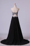 2024 Fascinating Sweetheart A Line Floor Length Prom Dresses With Applique PTX7DQYF