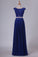 2024 Two Pieces Scoop With Beading Prom Dresses A Line Floor Length Dark PQ3C7745