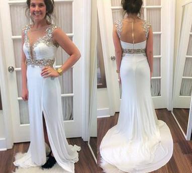 Charming Real Made Beading Prom Dresses Long Evening Dresses Prom Dresses On Sale