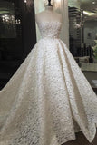 2024 Strapless Wedding Dresses Lace A PFLZ9PAB