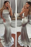 2022 Sexy Prom Dresses Mermaid Halter Lace Up Open PXNRX5KB