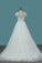 2024 Tulle A Line Scoop Short Sleeve Wedding Dresses With Applique And P43RSC6Z