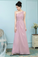 Brenna Floor Length One Shoulder Natural Waist Sheath/Column Chiffon Sleeveless Bridesmaid Dresses