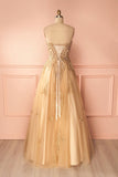 Vintage A Line Floor Length Sweetheart Sleeveless Beading Long Prom Dresses