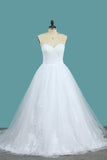 2024 Tulle A Line Sweetheart Wedding Dress With P7YNC7K9