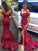 Red Mermaid Long Sequin Sexy Sweetheart Off-the-Shoulder Backless Custom Prom Dresses