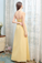 Alexia Floor Length Chiffon Halter A-Line/Princess Sleeveless Natural Waist Bridesmaid Dresses