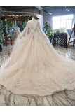 Ball Gown Wedding Dresses Scoop Top Quality Appliques PS5XH2GN