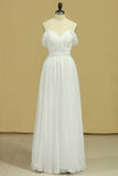 2022 White Prom Dresses Off The Shoulder A Line Chiffon Floor Length PE8YH8X4