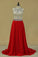 2024 Scoop Prom Dresses A Line Beaded Bodice Court P6QDJ87D