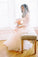 A-Line Short Sleeve Long Ivory Tulle Sweetheart Beaded Cute Backless Wedding Dresses