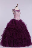 2024 Off The Shoulder Beaded Bodice Quinceanera Dresse Ball Gown PN9ANXYG