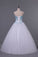 2024 Sweetheart Prom Dresses A Line Floor Length Beaded Bodice With PNQDEETZ