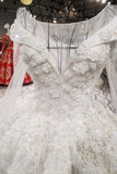 2024 Ball Gown Wedding Dresses Royal Train Bateau Top PTE4EP36