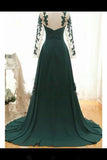 2024 Sweetheart Long Sleeves Prom Dresses With Applique P5QJZQ7F