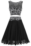 2024 Two-Piece Scoop A Line Homecoming Dresses With PGYGCE2H