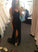 Black Long Sexy V-Neck Side Slit Sequins Sparkle Sleeveless Evening Dresses