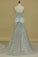 2024 Straps Prom Dresses Mermaid With Beading PREZAE5A