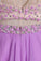 2024 Two-Piece Halter Open Back Homecoming Dresses Beaded Bodice Chiffon PBASG13F