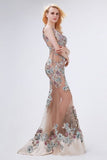 2024 Sexy Prom Dresses Scoop Tulle With PFZD99ND