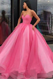 Ball Gown Sweetheart Prom Dress Princess Floor Length Tulle PT6S2ZZS