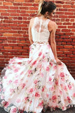 Beautiful 2 Pieces A-Line Prom Dresses For Girls PEEXYL68