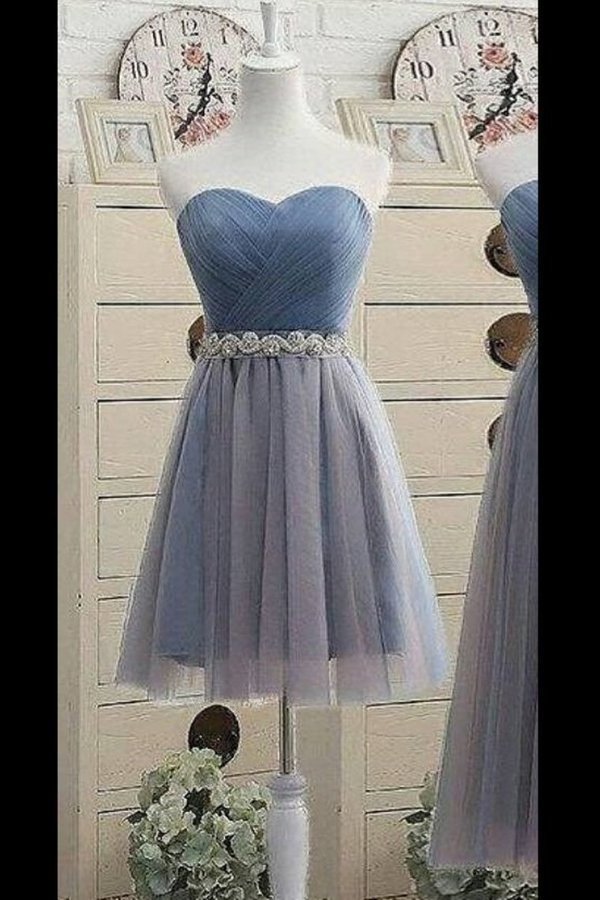 2024 Simple Homecoming Dresses A-Line Sweetheart Tulle PH3E2YRL