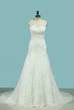2024 Scoop Lace With Applique Wedding Dresses PSCD5SSR