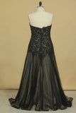 2024 Floor Length Prom Dresses A Line Sweetheart Tulle With PS8NY72M