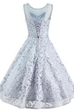 Elegant Floral Lace Cap Sleeve Bridesmaid Prom Dress