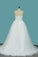 2024 Sweetheart Organza A Line Wedding Dresses With Applique And P55T9DY1