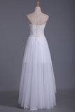 2024 Asymmetrical Sweetheart Beaded Bodice Prom Dresses A Line PKNLJQ1D