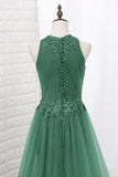 2024 Scoop Lace & Tulle Prom Dresses Mermaid With PPX7HX5Y