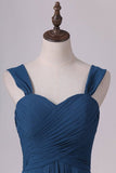 2024 New Arrival Sweetheart Bridesmaid Dresses A Line Chiffon With P89BQLXN