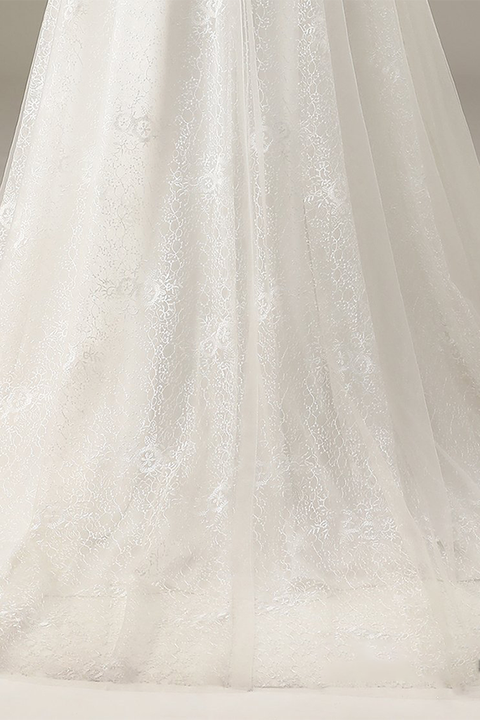 Illusion Soft Lace Wedding Dress