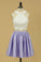 2024 Two-Piece A Line Homecoming Dresses With Applique P5PHLSDG